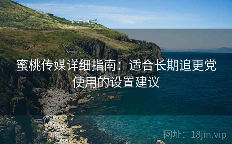 蜜桃传媒详细指南：适合长期追更党使用的设置建议