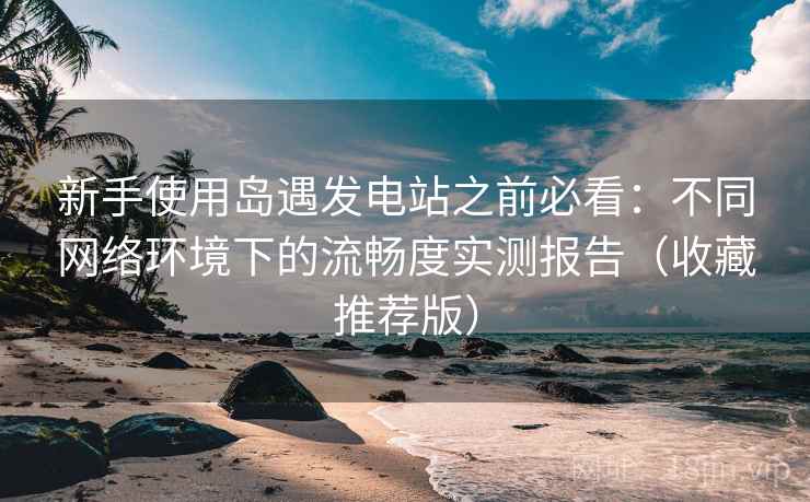 新手使用岛遇发电站之前必看：不同网络环境下的流畅度实测报告（收藏推荐版）
