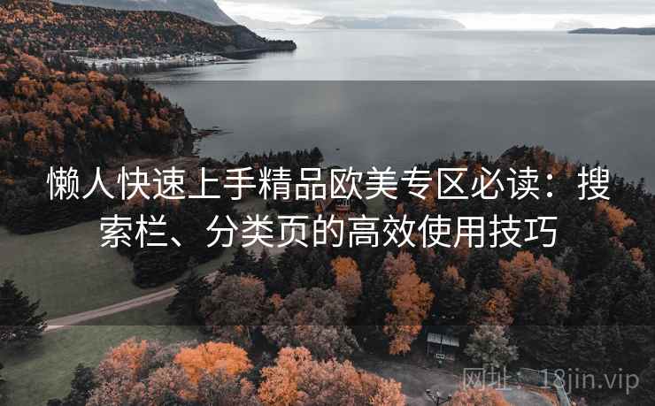 懒人快速上手精品欧美专区必读：搜索栏、分类页的高效使用技巧